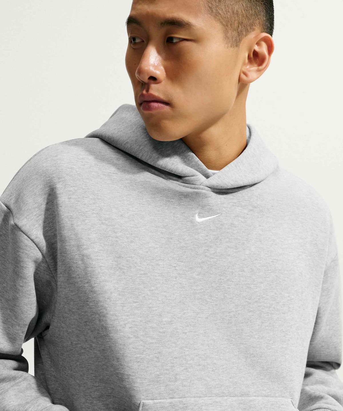 나이키(NIKE) 솔로 플리스 풀오버 후디 M - 다크 그레이 헤더:세일 / IX1927-063