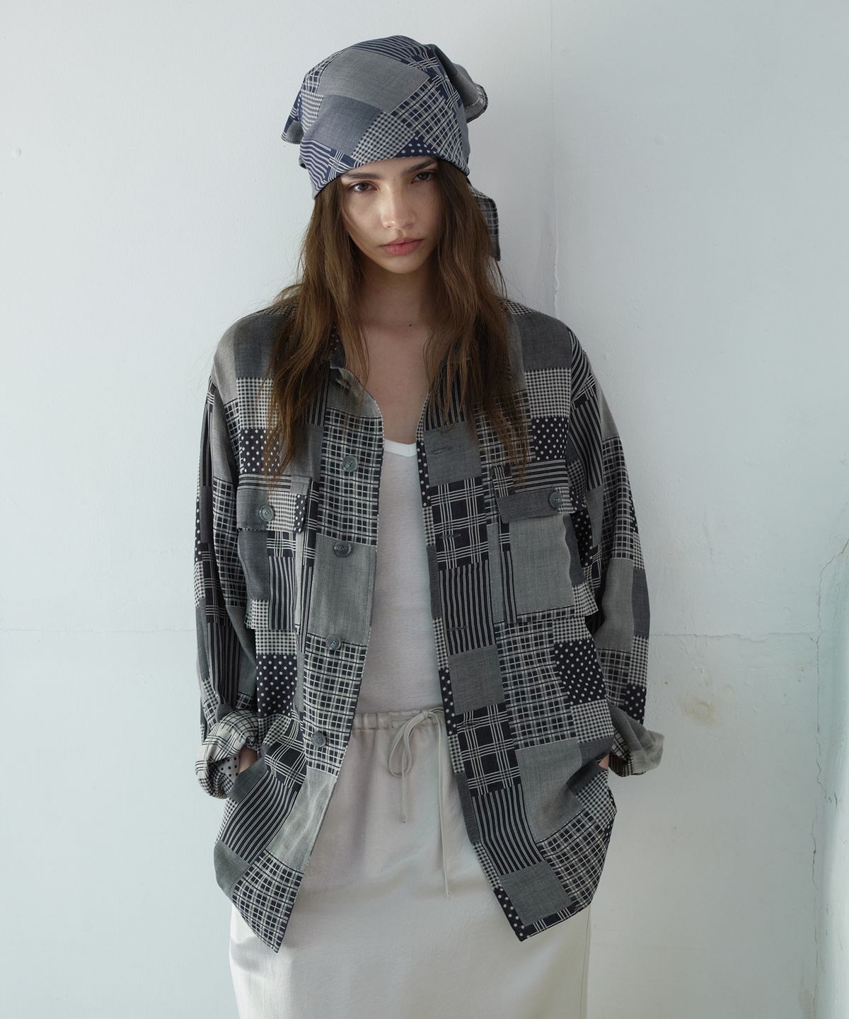 프리터(FRITUR) Papa Patchwork Shirt Black_F263SH09