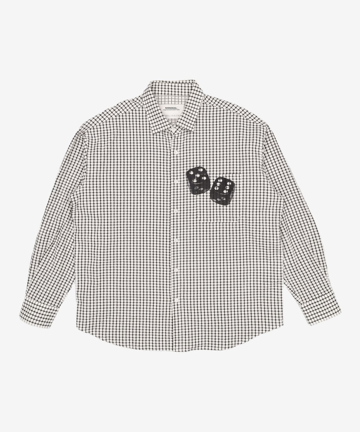 노매뉴얼(NOMANUAL) SQUARE WORLD SHIRT - WHITE L