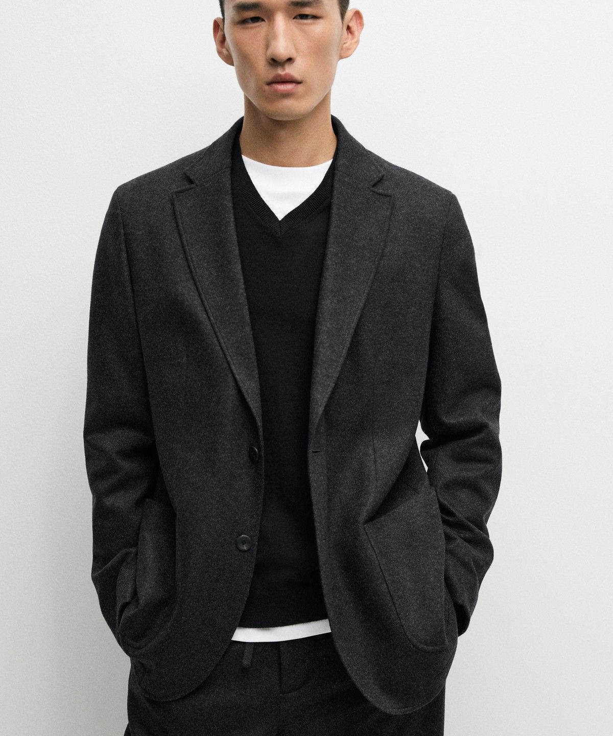 마시모두띠(MASSIMO DUTTI) 100% 울 셋업 블레이저