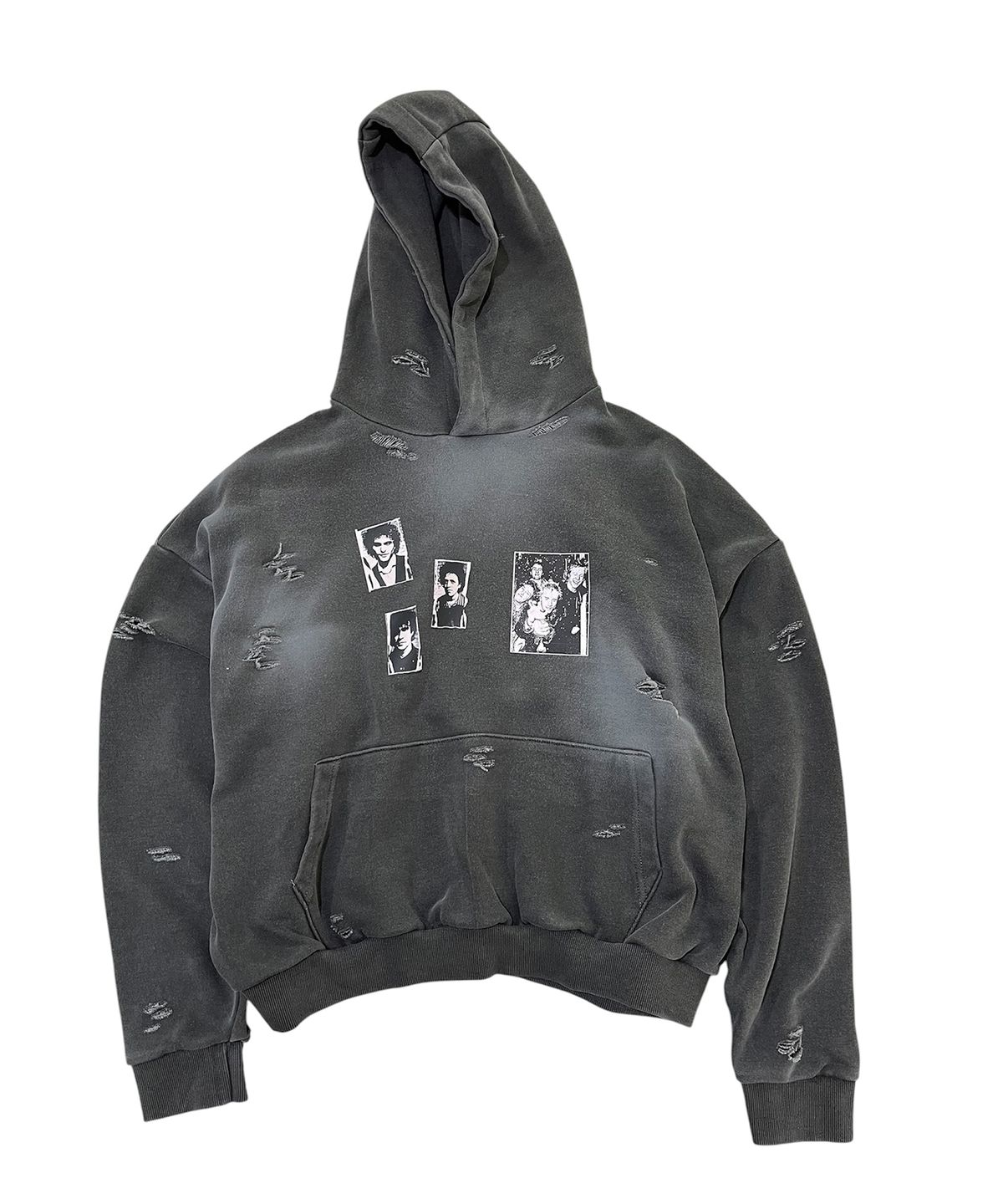 스케이터락(SK8ER ROCK) Lost Archive Grunge Hoodie (Black)