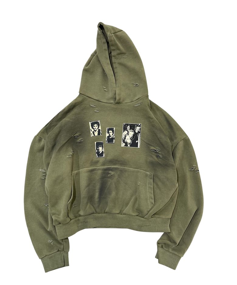 Lost Archive Grunge Hoodie (Khaki)