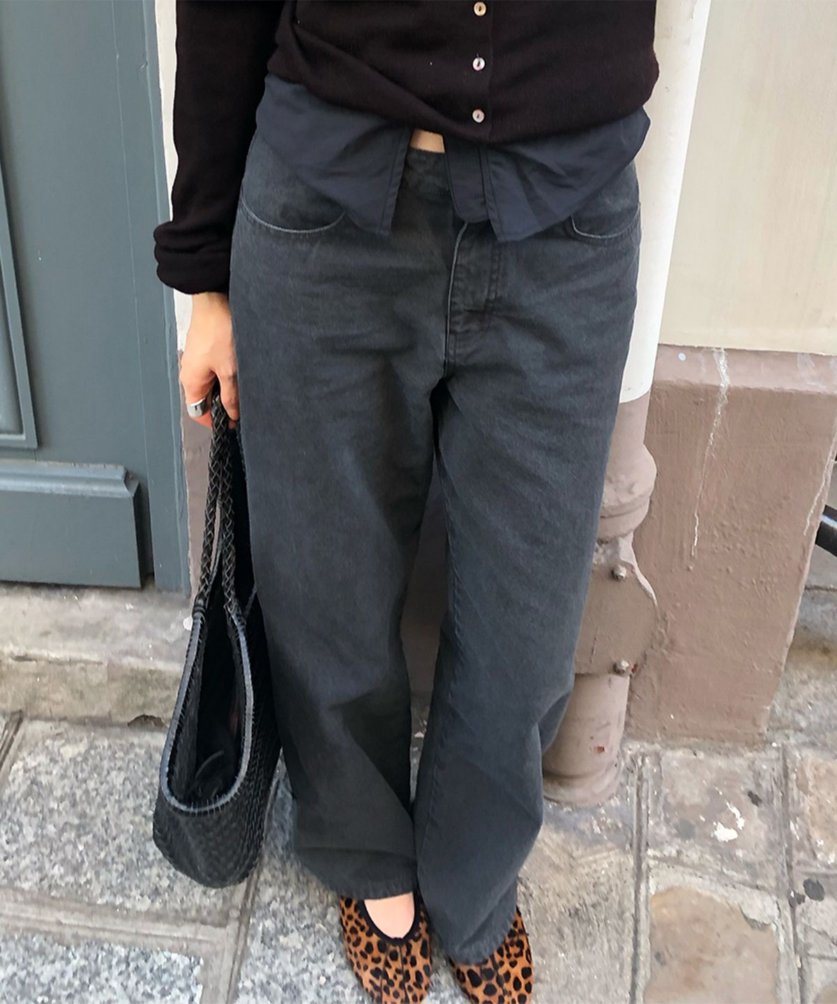 호와스(HOWUS) DYEING WORK PANTS (WASHED CHARCOAL)