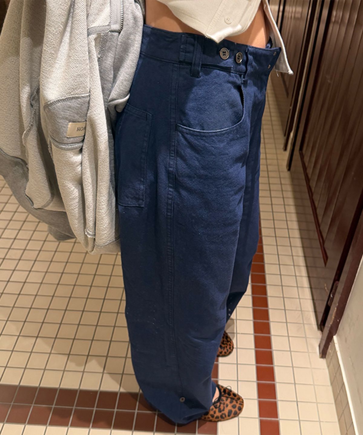 호와스(HOWUS) DYEING WORK PANTS (WASHED BLUE)