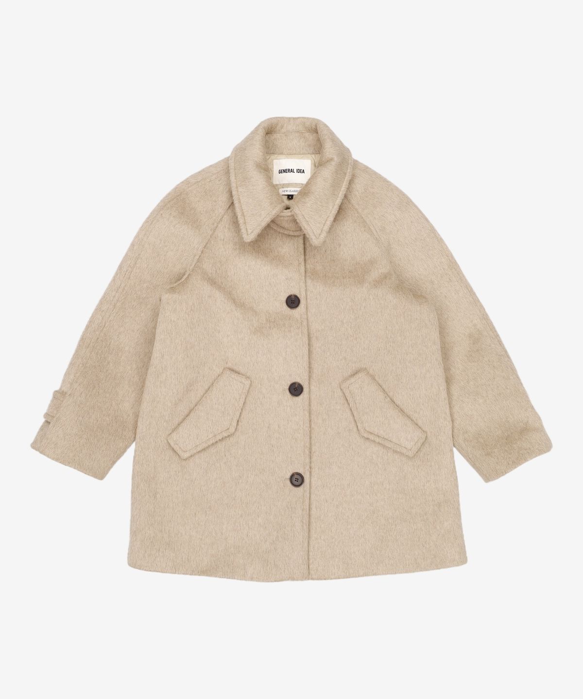 제너럴 아이디어(GENERAL IDEA) 울 블렌드 발마칸 코트 [BEIGE] / WBD4L10514 S