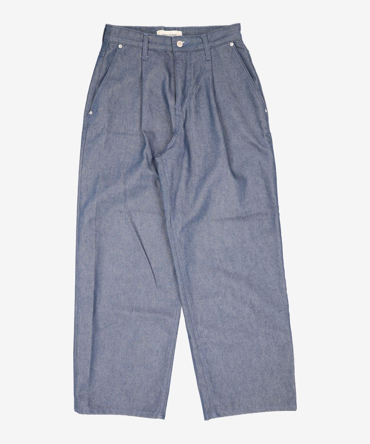 86로드(86ROAD) REAL WIDE ONE TUCK DENIM GREEN BLUE / WIDE 28