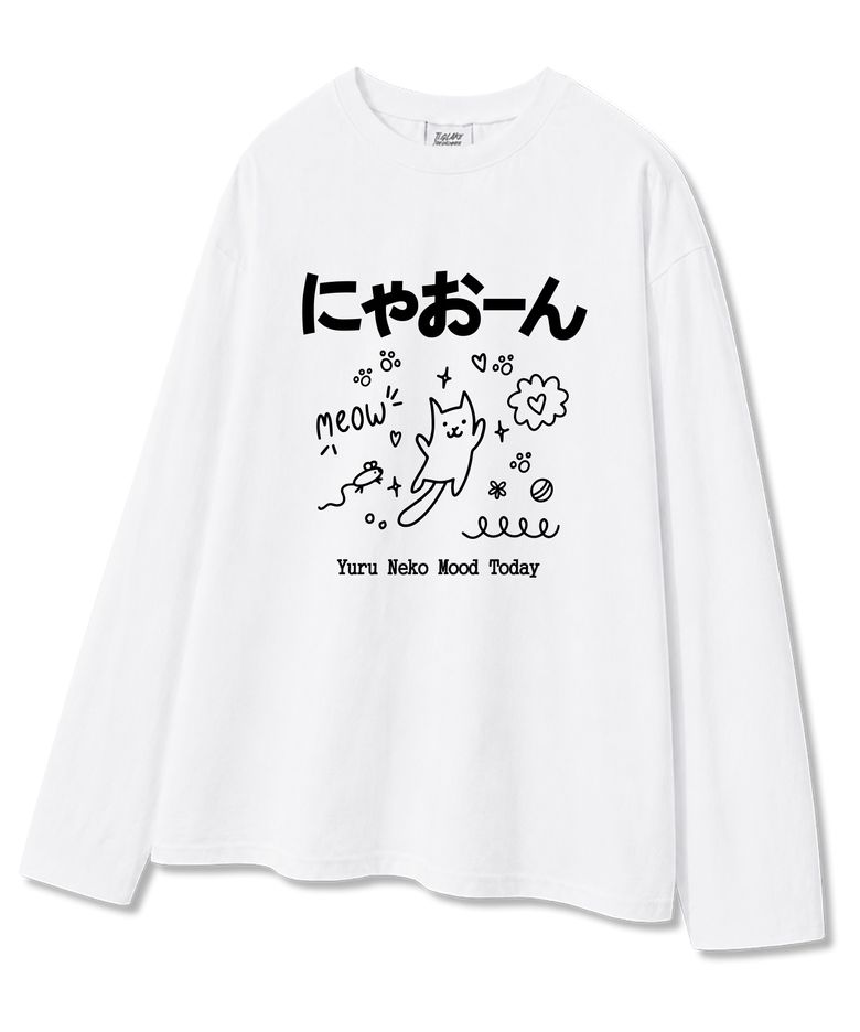 네코모드 오버핏 긴팔 티셔츠 3 COLOR [소매시보리 추가옵션]