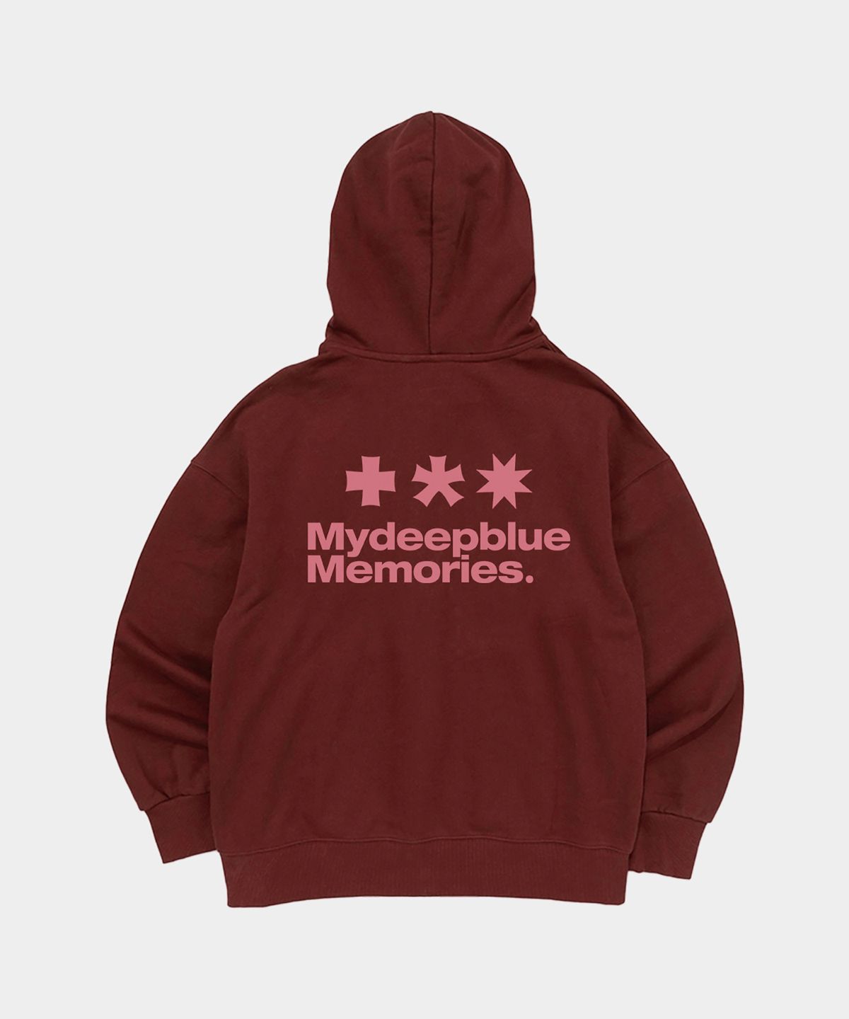 마이딥블루메모리즈(MY DEEP BLUE MEMORIES) (zp) MM SYMBOL LOGO 2WAY ZIP-UP (BURGUNDY)