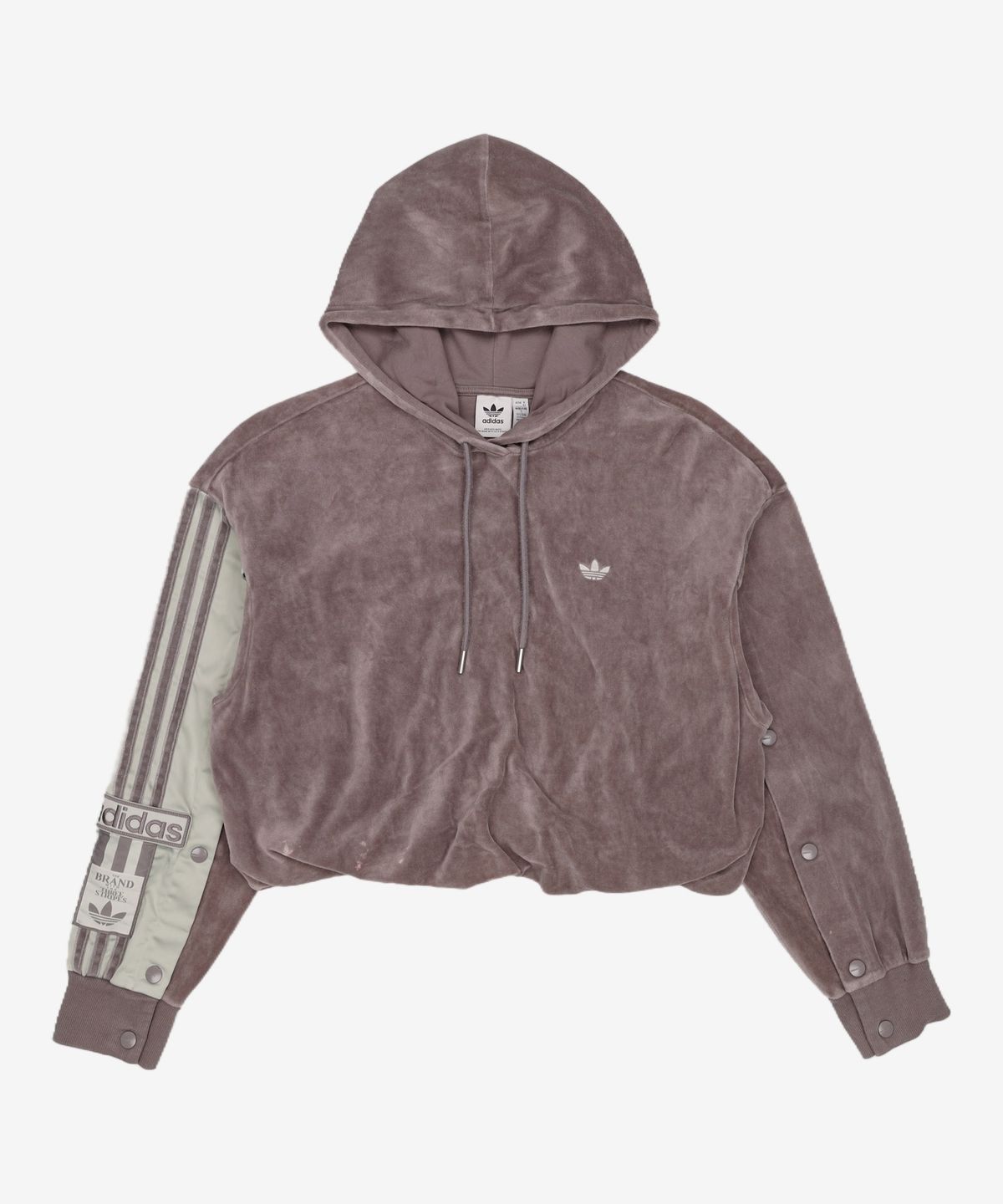 아디다스(ADIDAS) 아디브레이크 벨루어 후디 - 퍼플그레이 / IC8139 S