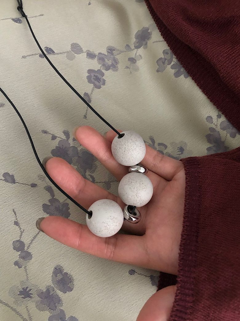 Wood Orbit Necklace