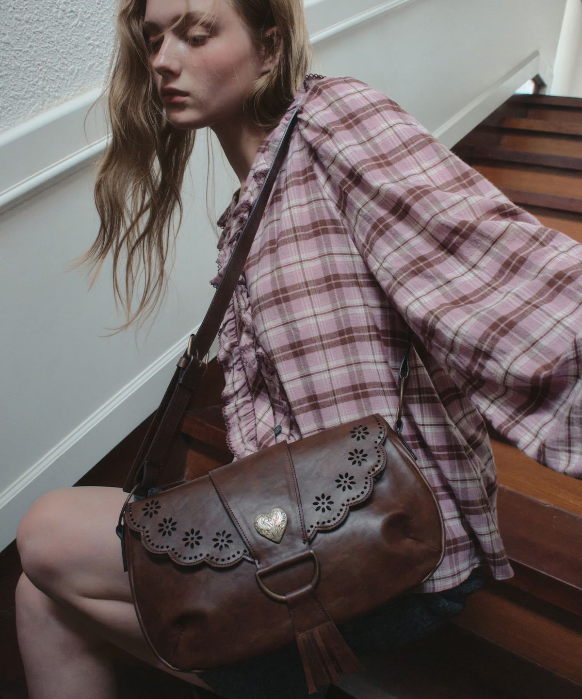 아우어노스텔지아(OURNOSTALGIA) Heirloom Tote Bag_Brown(OB6AC13)