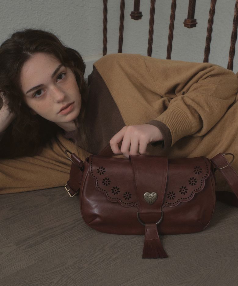 Heirloom Tote Bag_Burgundy(OB6AC13)