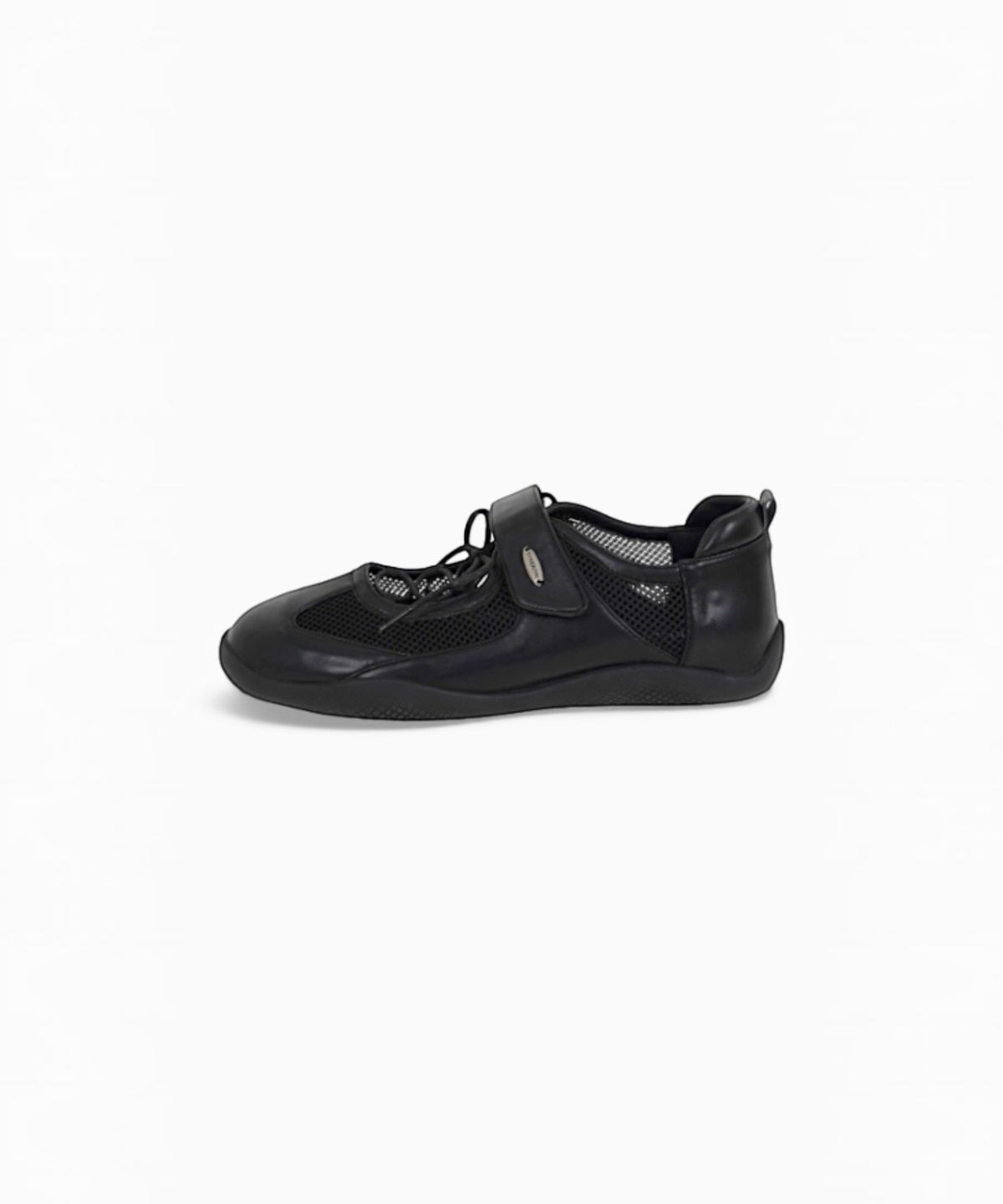 시너진(SYNERJYN) MESH RIBBON SANDALS BLACK