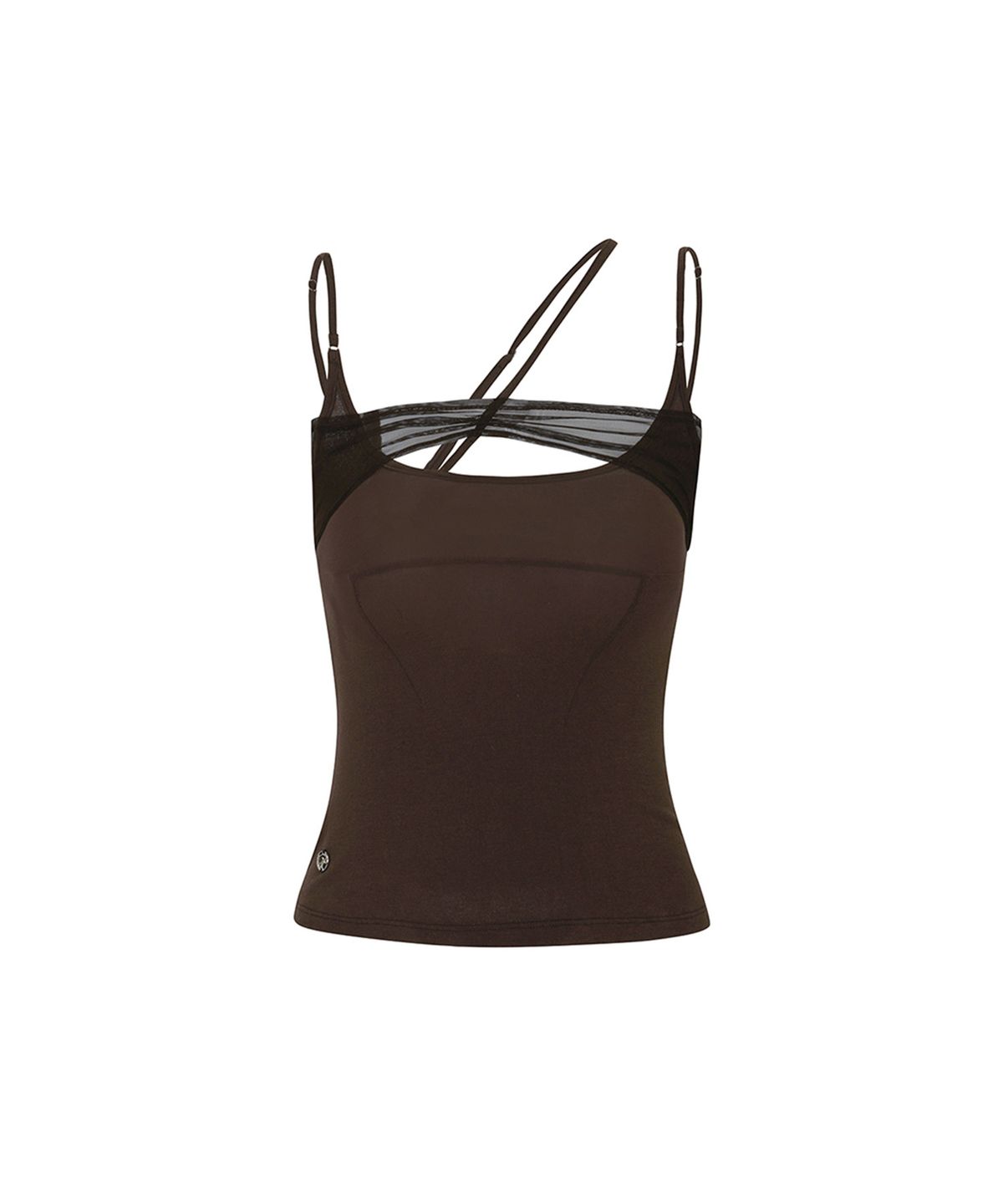 페인오어플레져(PAINORPLEASURE) ABBY STRAP TOP brown