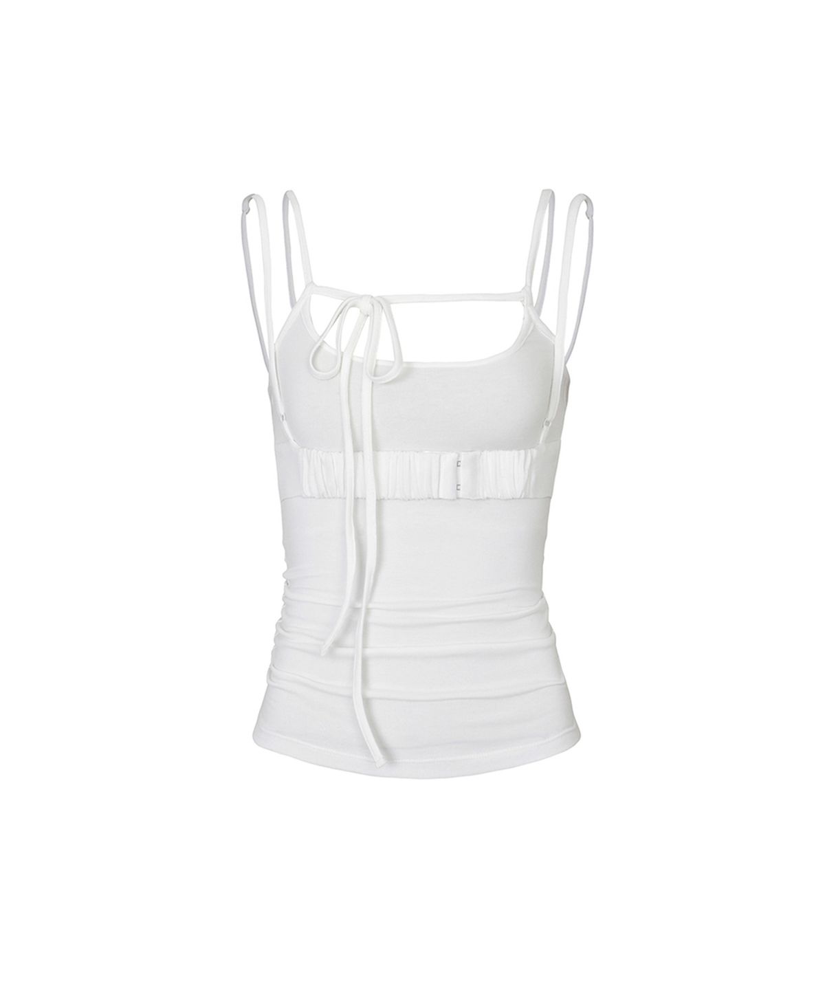 페인오어플레져(PAINORPLEASURE) CORSET PANEL TOP white