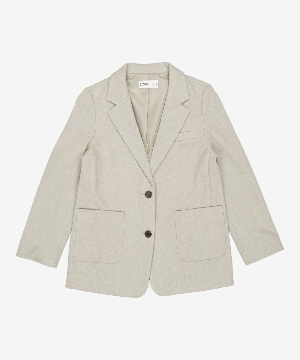 미쏘(MIXXO) 테일러드 일자핏 싱글 자켓 MIWJKB20PG S