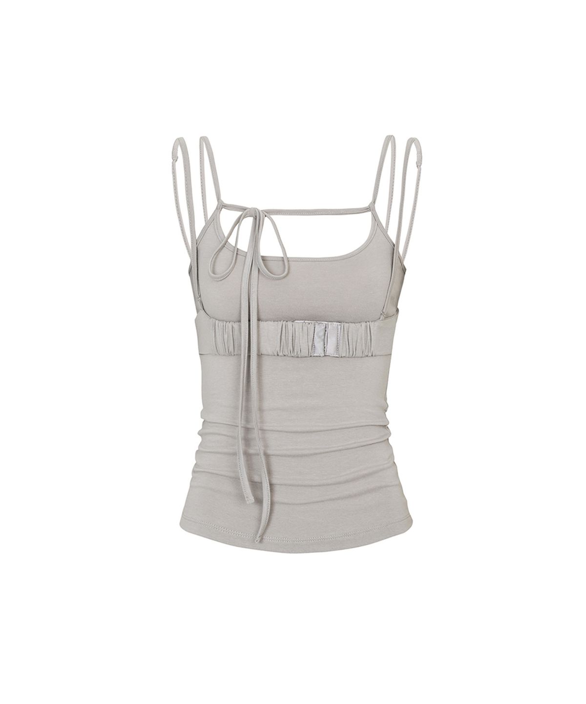 페인오어플레져(PAINORPLEASURE) CORSET PANEL TOP grey