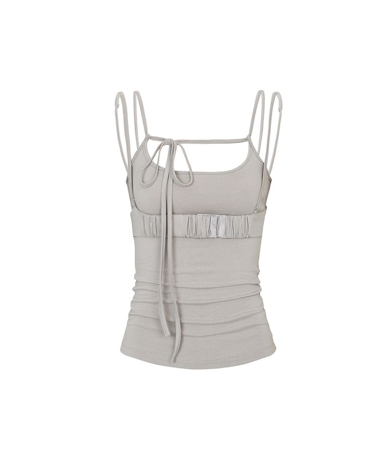 CORSET PANEL TOP grey