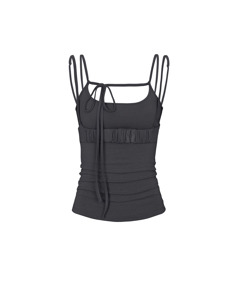 CORSET PANEL TOP charcoal
