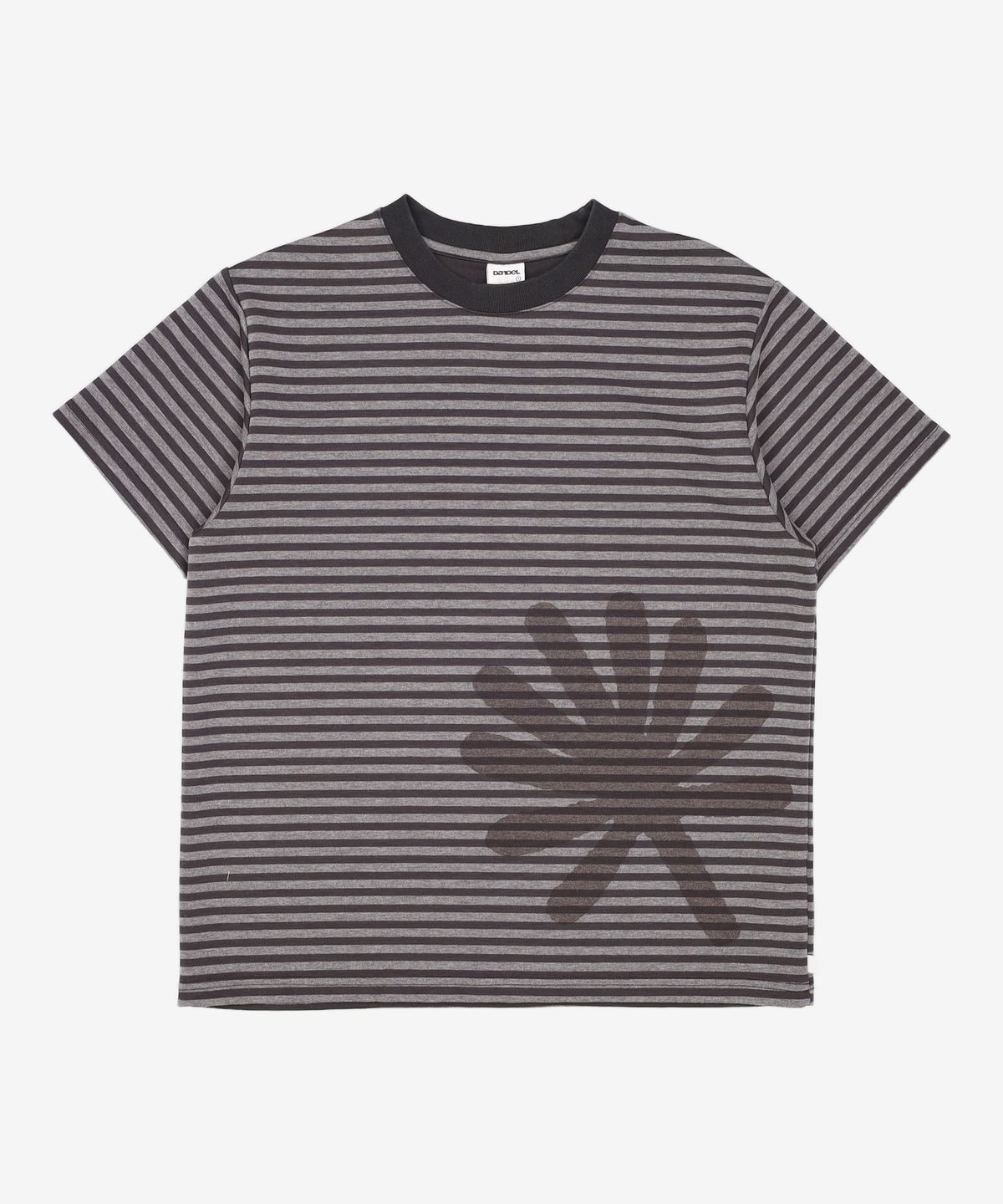 단델(DANDEL) DD murky stripe symbol tee (CHARCOAL) 1
