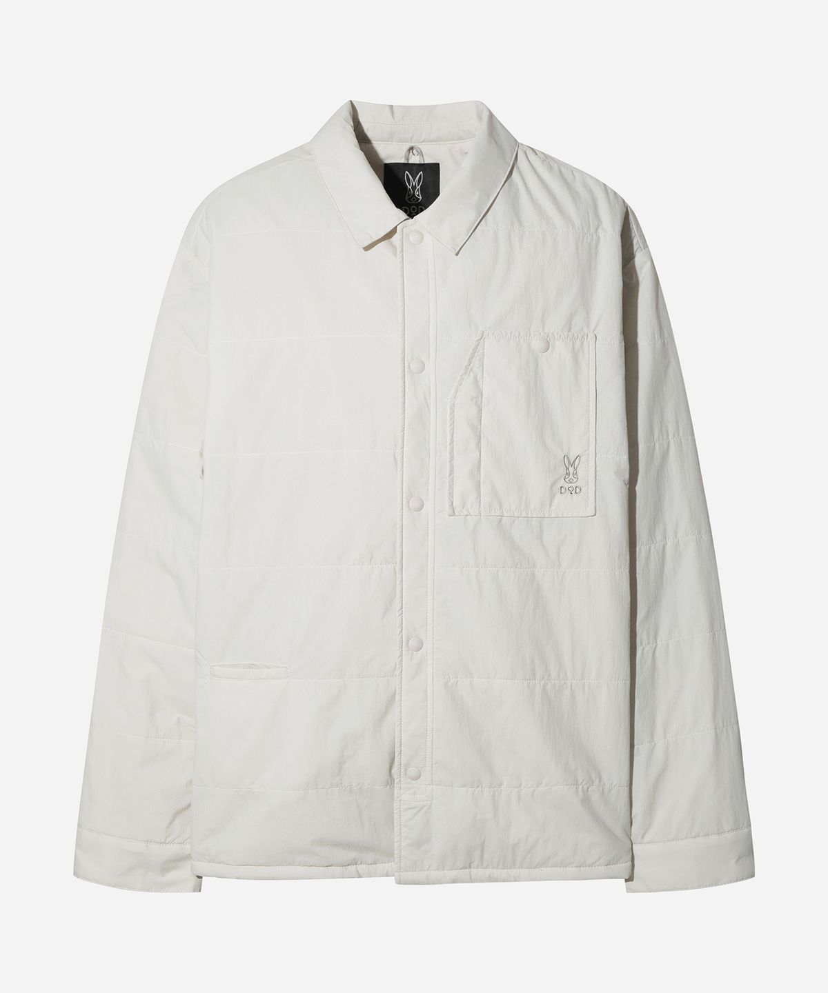 디오디(DOD) 플리스 안감 퀼팅 셔켓(WHITE)