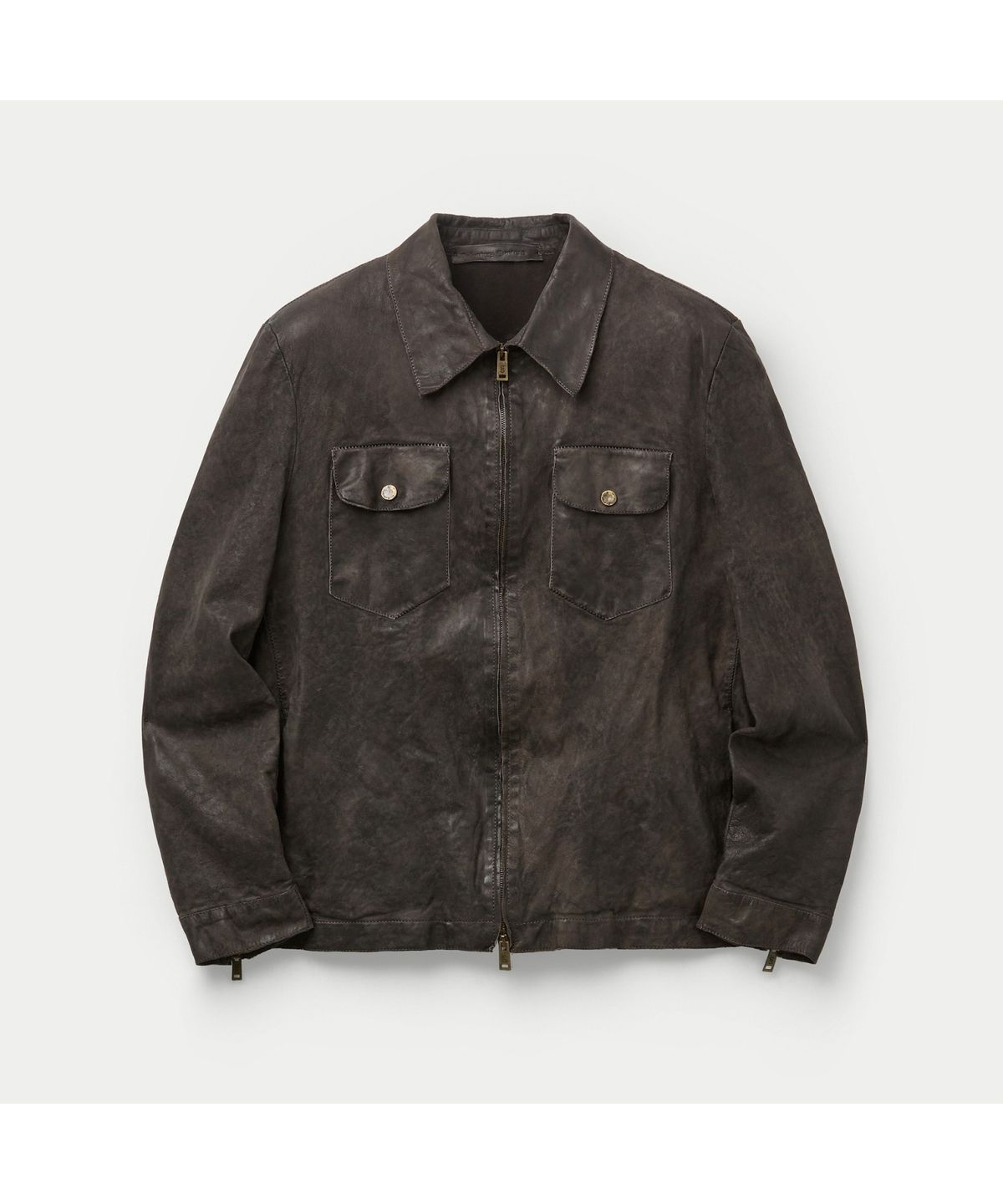 시리즈(SERIES) SALVATORE SANTORO ZIP-UP LEATHER JACKET SVUDW26001BRX