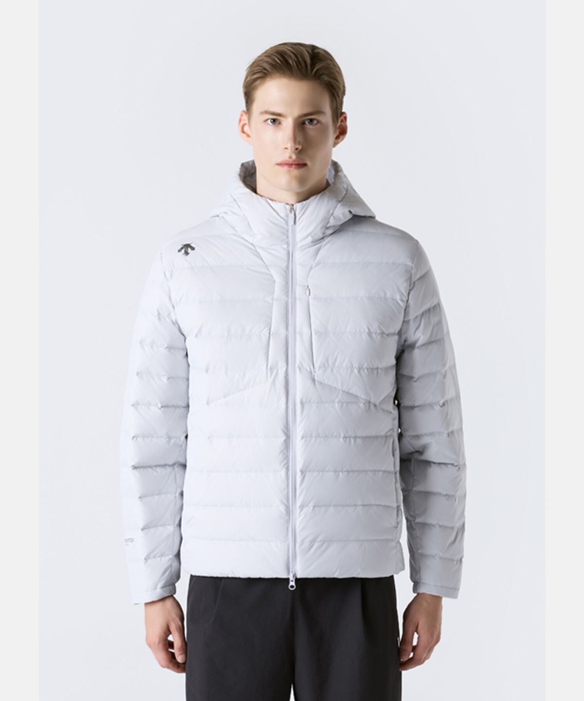 데상트(DESCENTE) 캐논 경량 퍼텍스 다운 자켓 그레이 SR323SDJ95