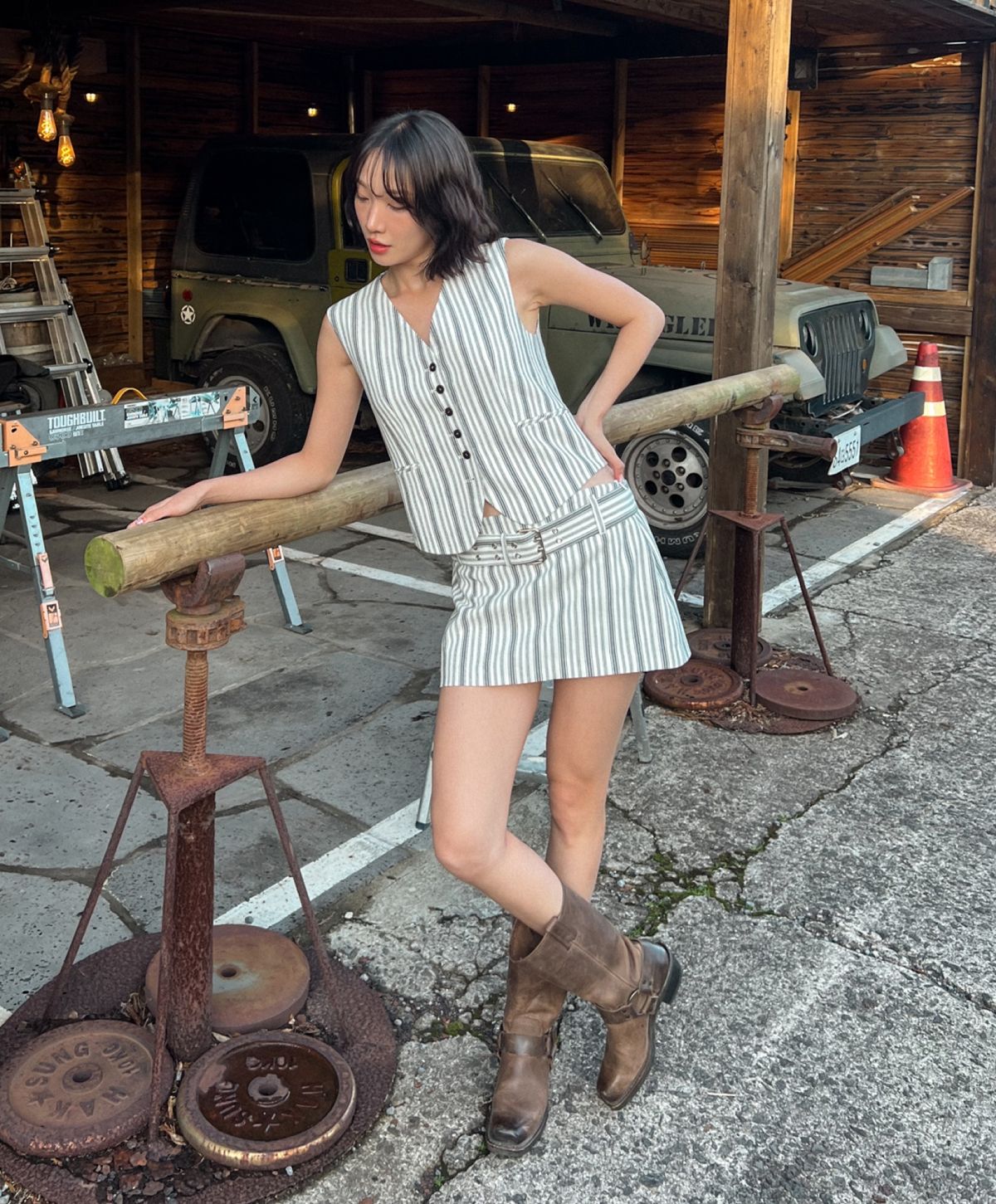 데이즈데이즈(DAZE DAYZ) SALT BELTED MINI SKORT