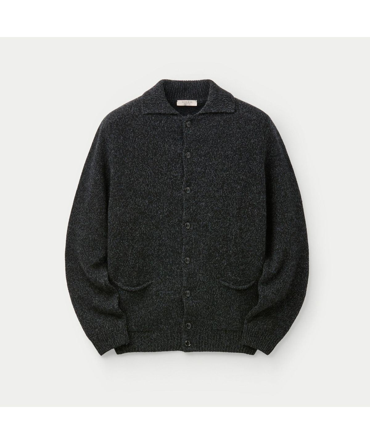 시리즈(SERIES) WOOL AND CO LAMBSWOOL POLO CARDIGAN SOWAW26201BKX