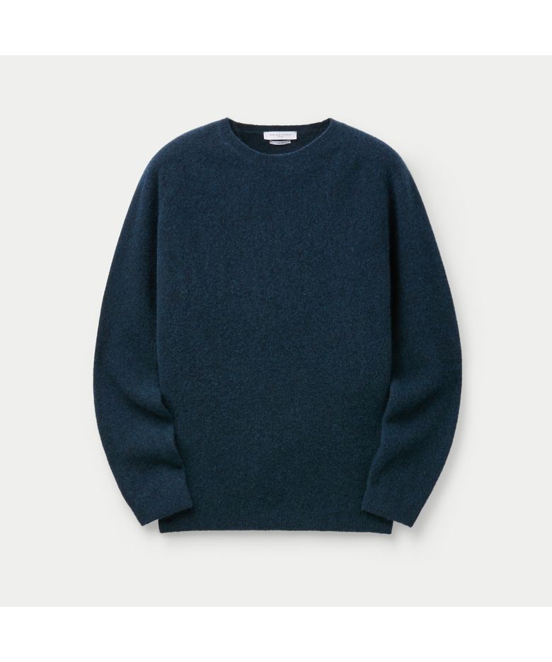 DANIELE FIESOLI EXTRAFINE MERINOS SHAGGY WOOL SWEATER SOWAW26051NYD