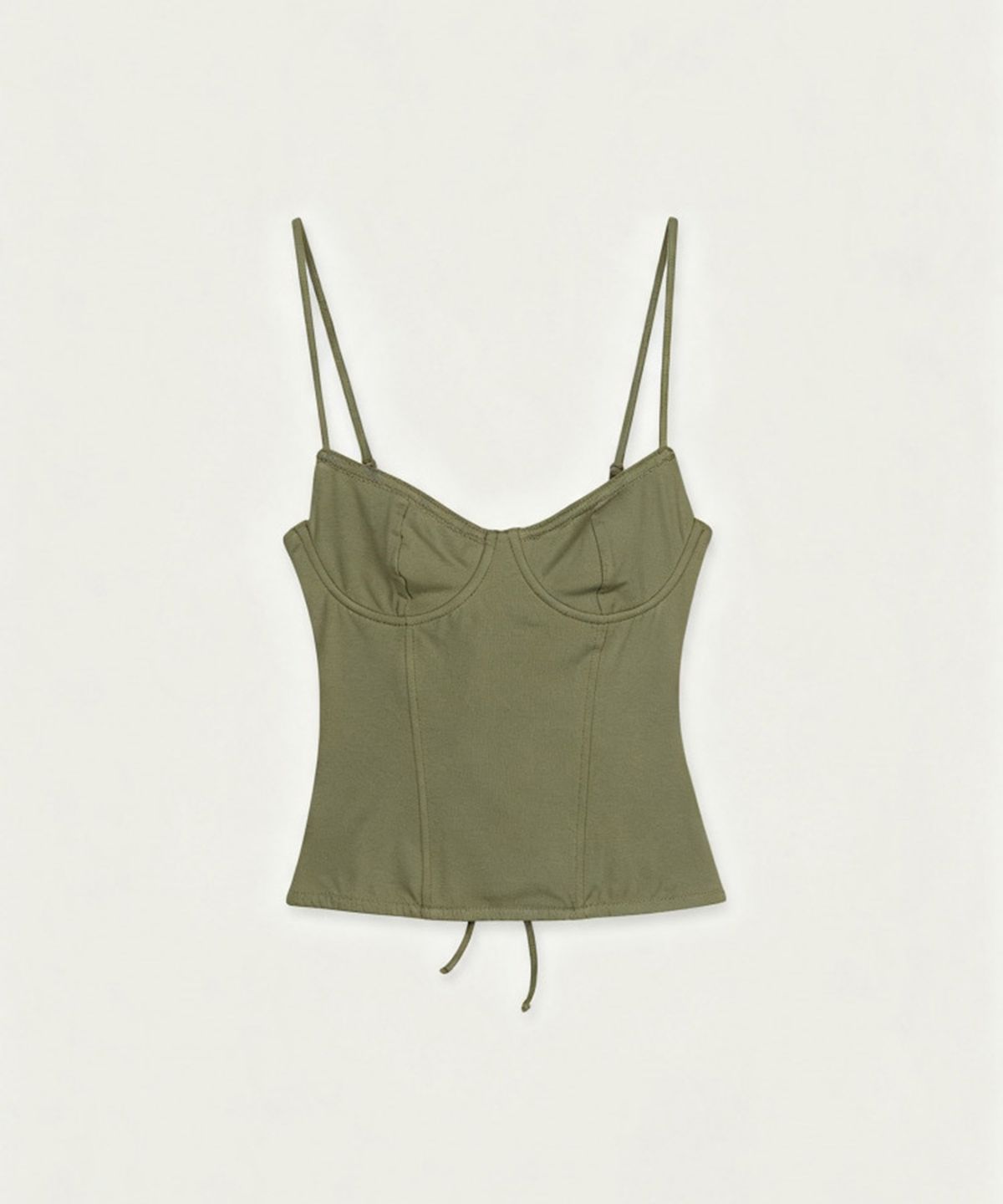 섭듀드(SUBDUED) Bustier Top (KHAKI GREEN)