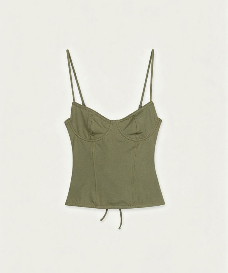 Bustier Top (KHAKI GREEN)
