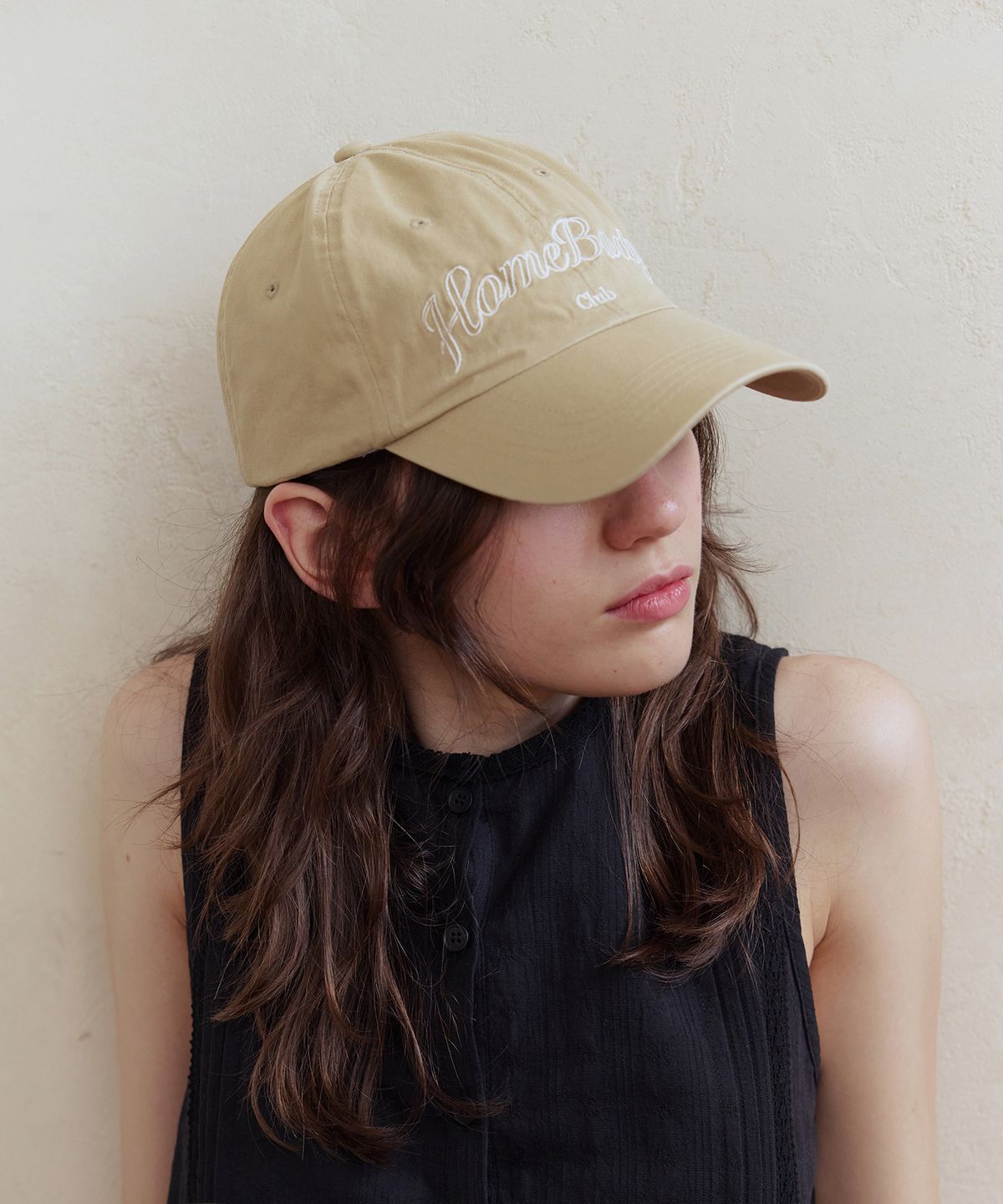 애프터아워즈(AFTERHOURS) WASHED DEEP BALL CAP (BEIGE)