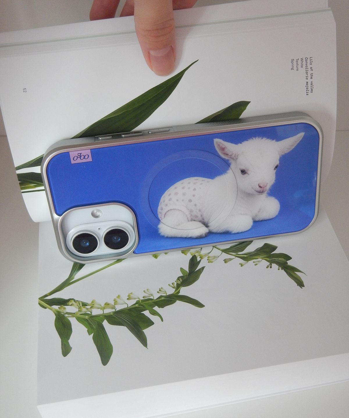 일공팔일(1081) Sunday Baby MagSafe Glass Silver Bumper Case