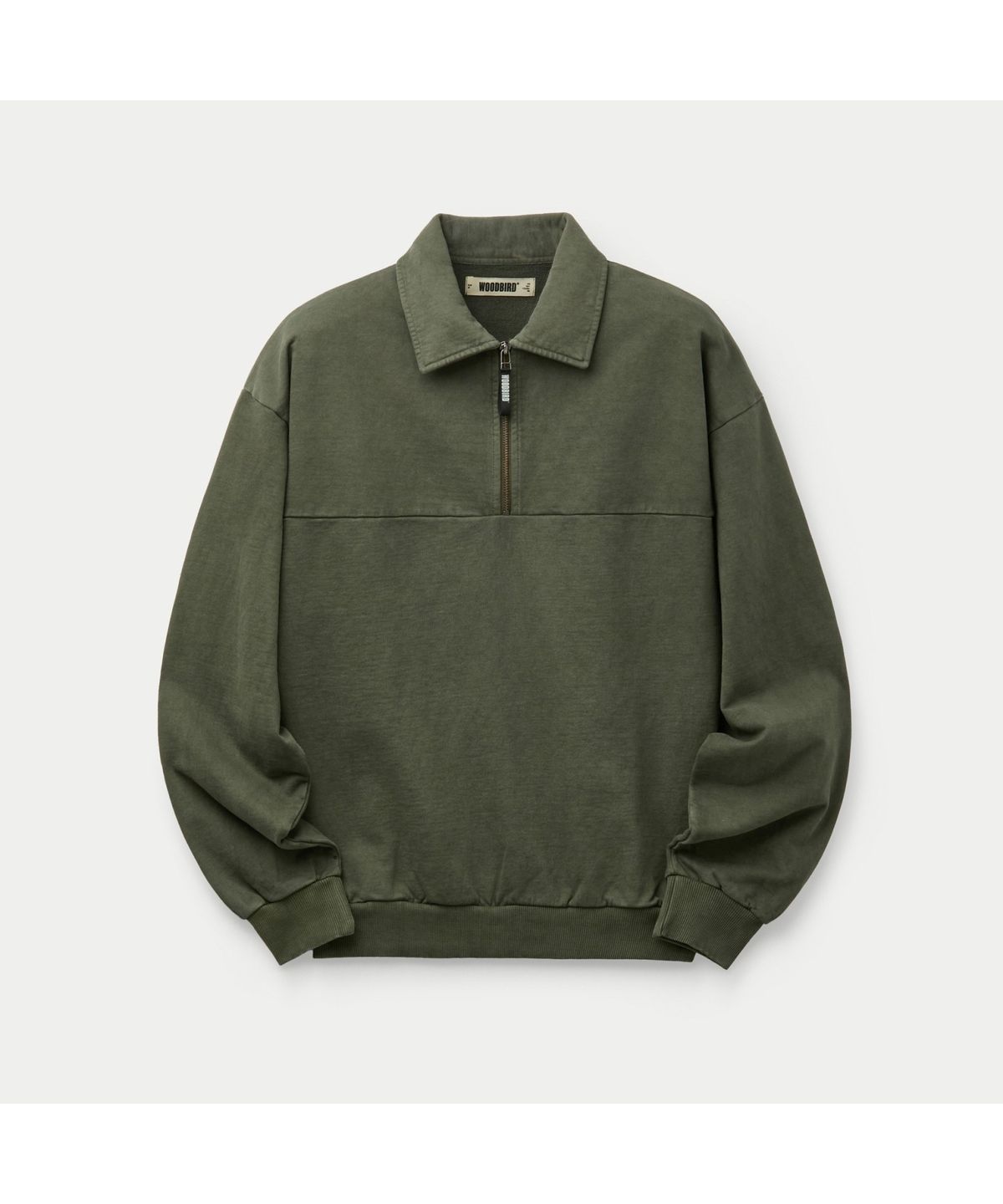 시리즈(SERIES) WOODBIRD WBLoke Washed Zip Polo SOTAW26051KHX