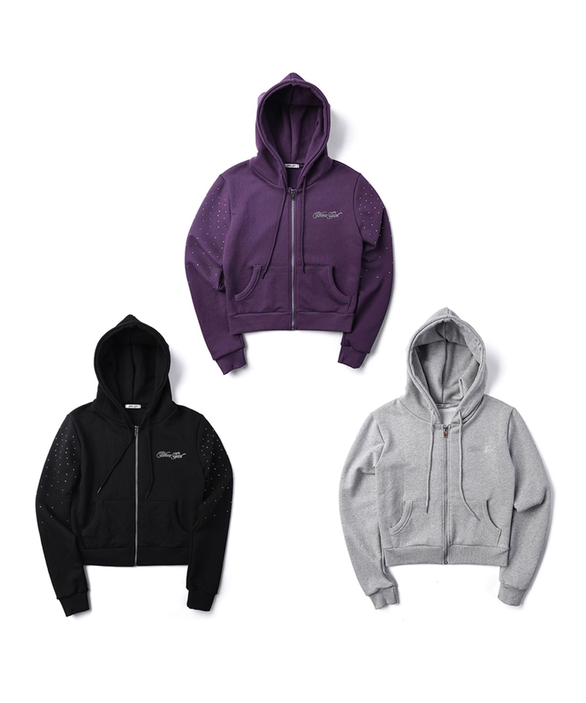 웨이브걸(WAVEGIRL) Twinkle Hoodie Zip Up (3color)
