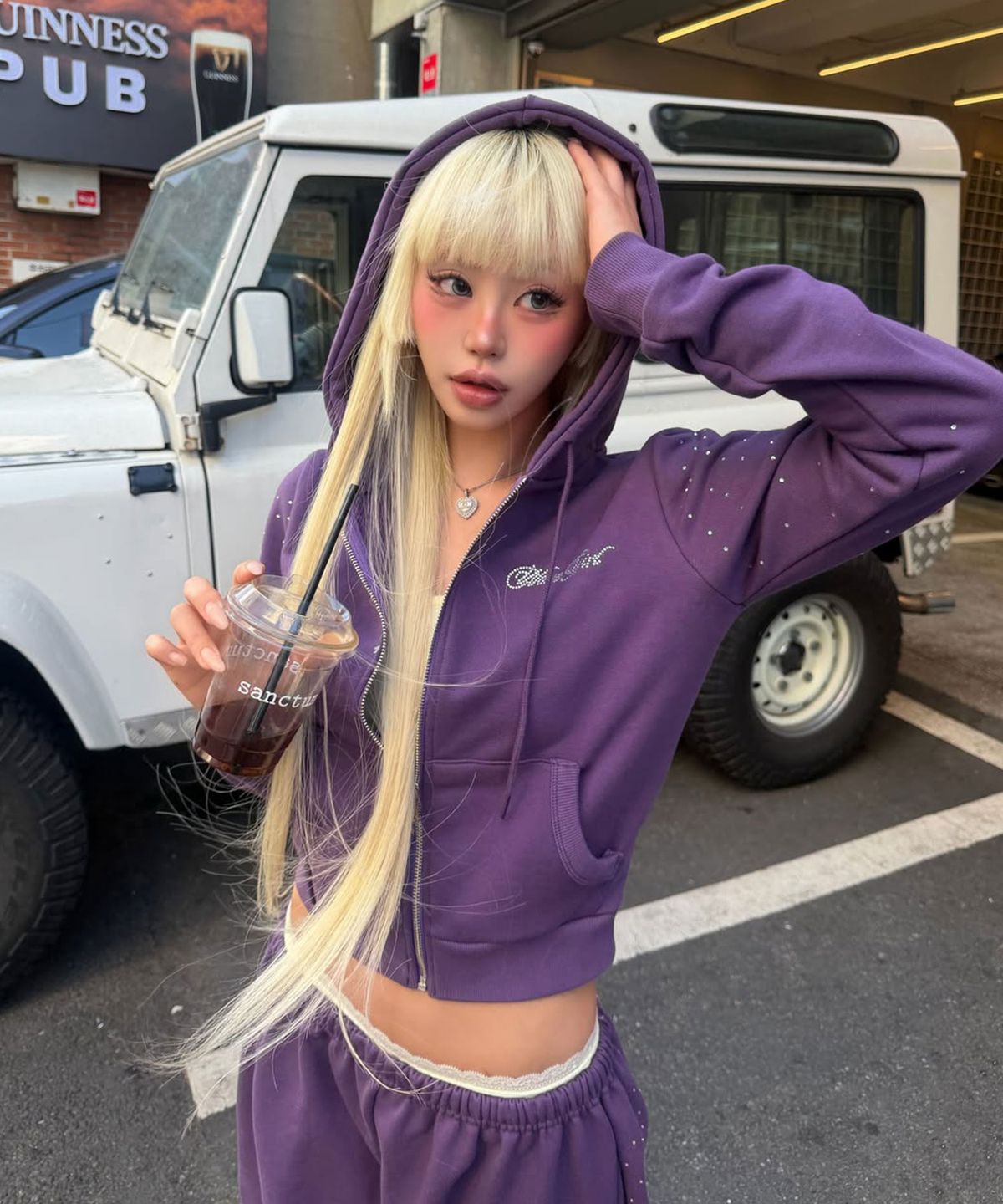 웨이브걸(WAVEGIRL) Twinkle Hoodie Zip Up (3color)