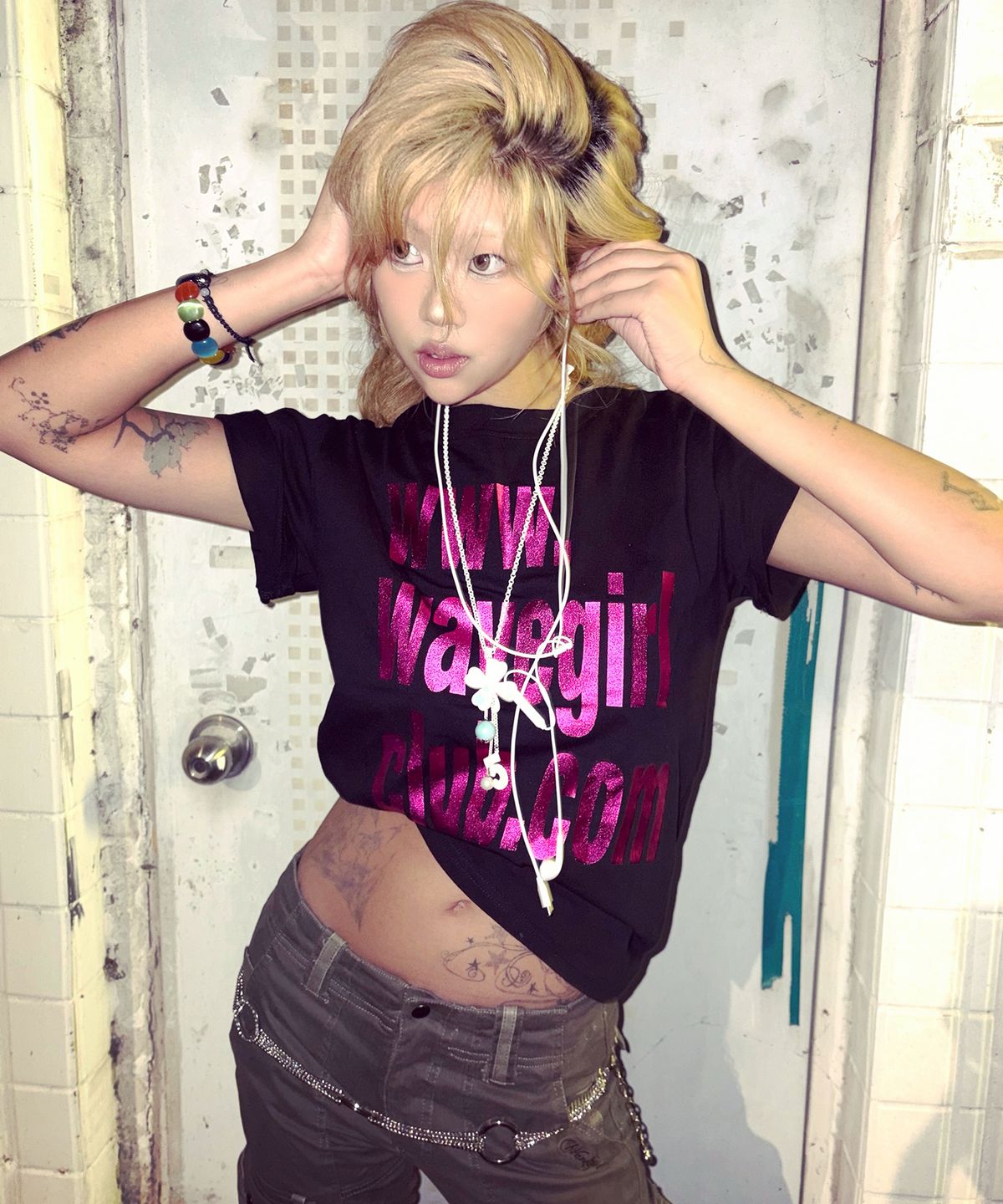 웨이브걸(WAVEGIRL) Address T Shirts (3color)