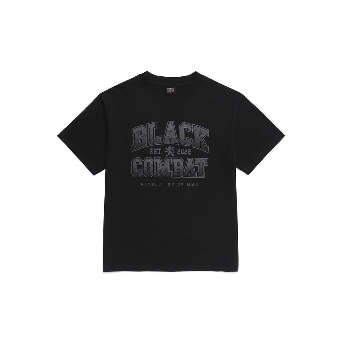 블랙컴뱃(BLACKCOMBAT) B.C 바시티 로고 티(블랙)