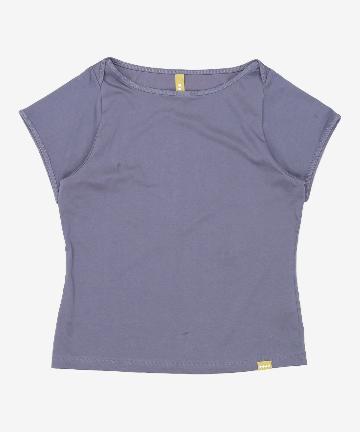 포에브(POEV) Solid Boat-neck T-Shirt - Navy FREE