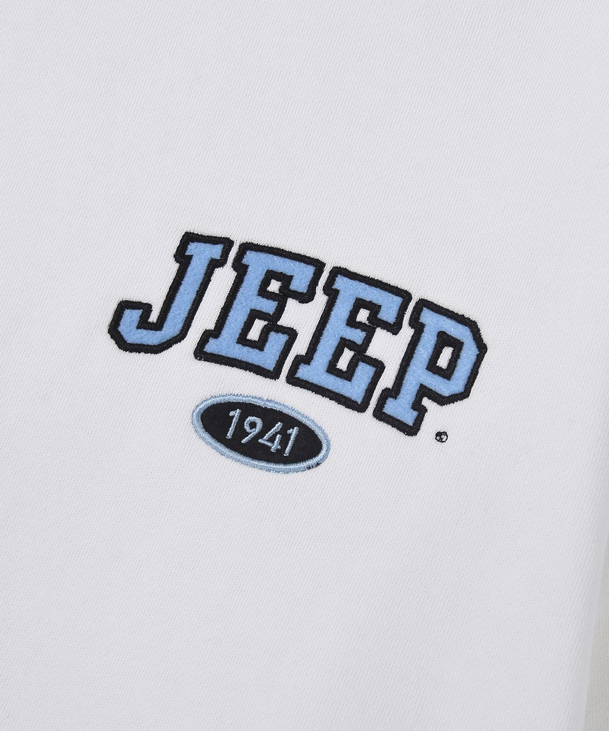 지프(JEEP) 스몰 IVY 로고 오버핏 맨투맨 (JR5TSU845IV)
