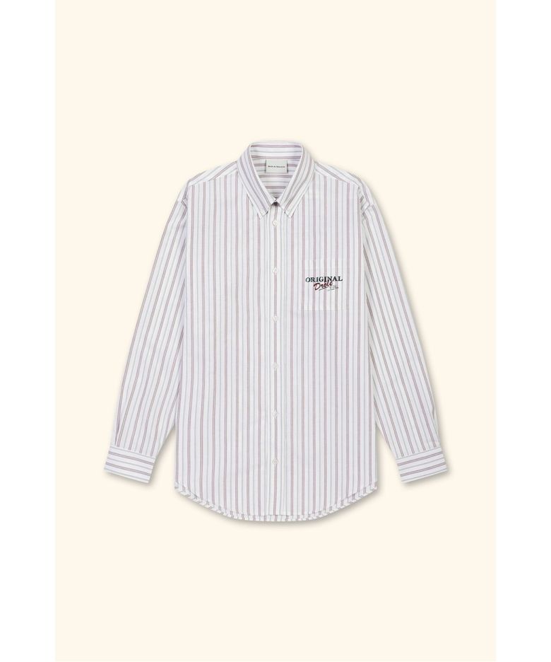 Long Sleeve Regular Stripped Shirt D0SAW26121RED