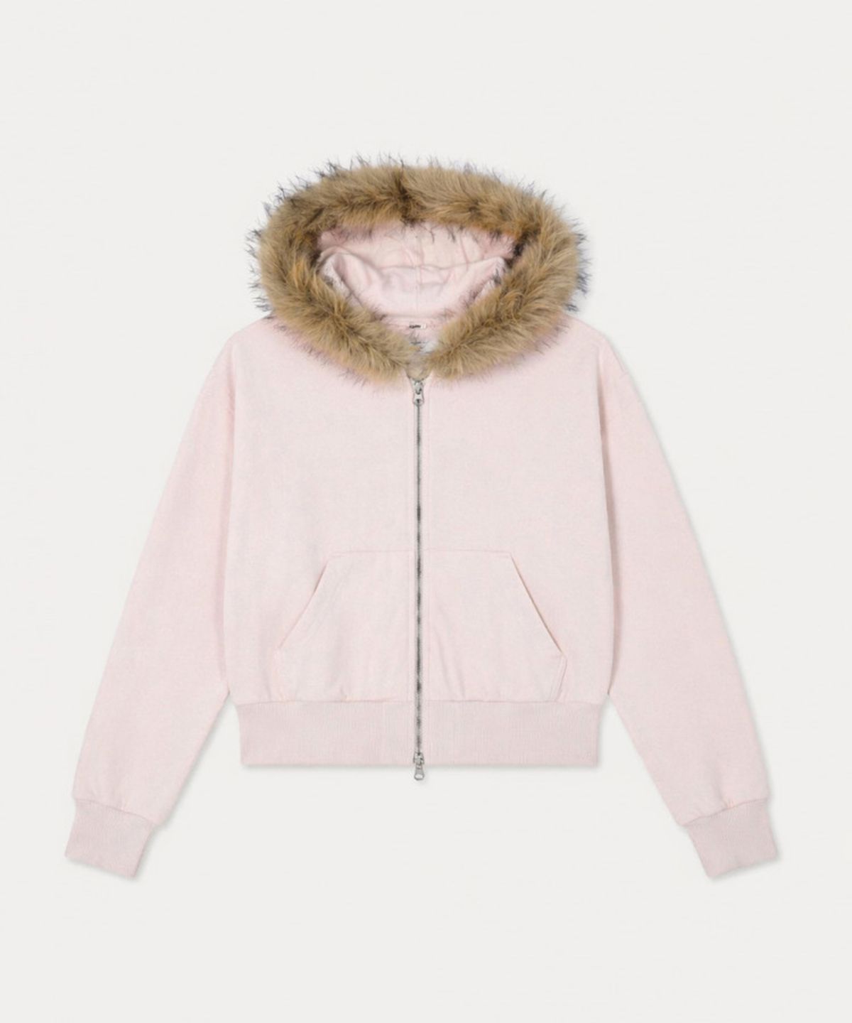 섭듀드(SUBDUED) Hooded Sweatshirt with Faux Fur (ALEX ROSE)