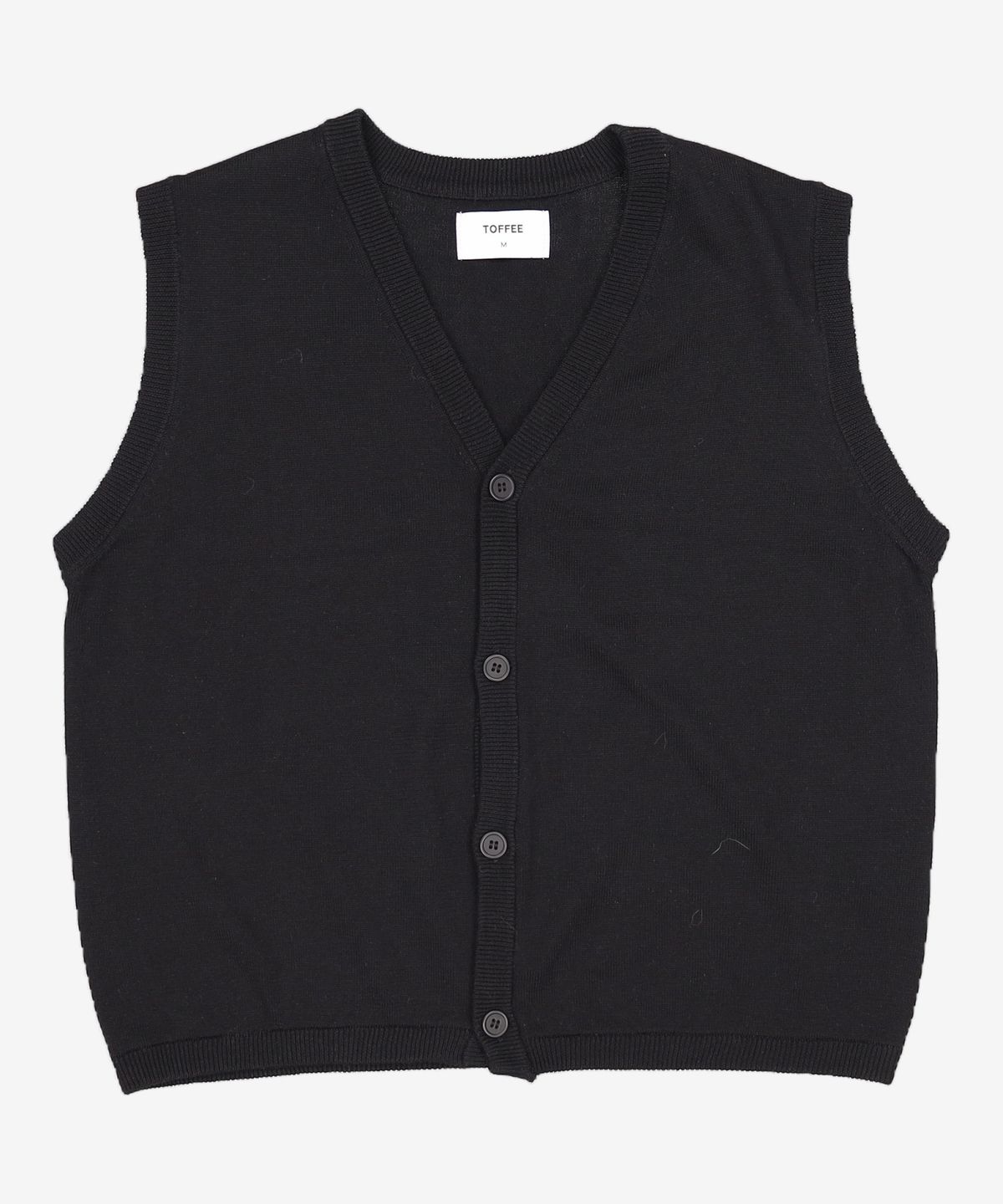 토피(TOFFEE) 니트 베스트 가디건 (NAVY) M