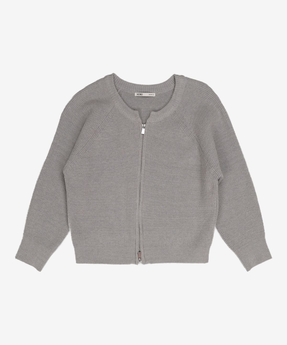 미쏘(MIXXO) 라운드넥 집업가디건_MIWCKE213T S