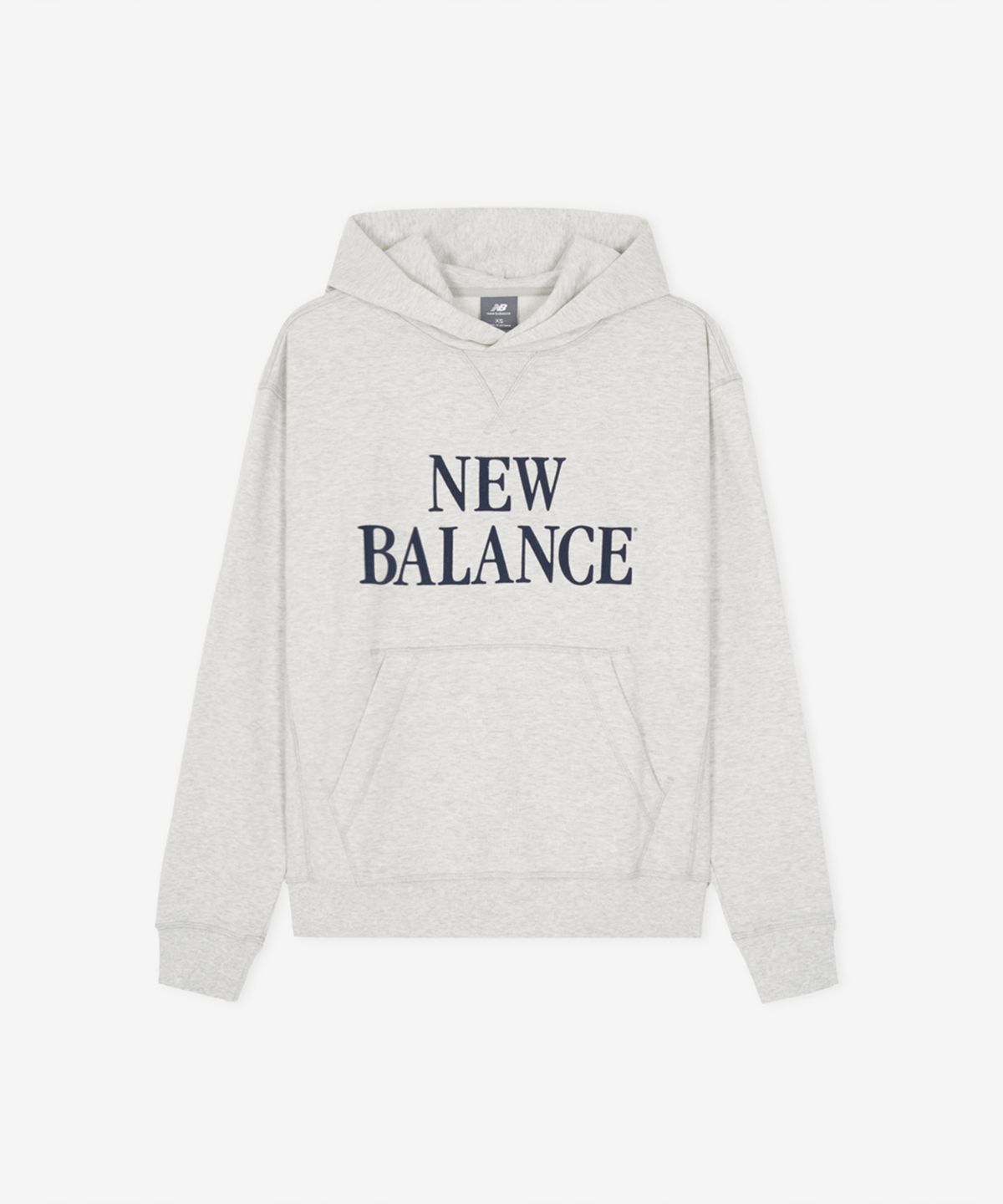 뉴발란스(NEW BALANCE) NBN0G42913 / UNI 에센셜 클래식 레터링 후드티 (L/GRAY)