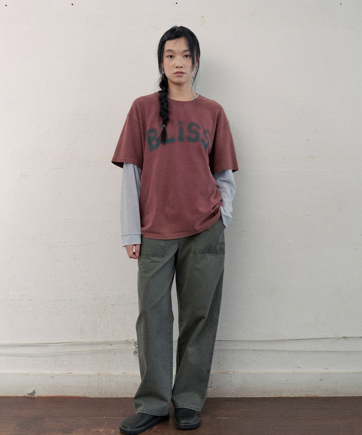 모노크롬(MONOCHROME) bliss over fit t-shirt (2color)