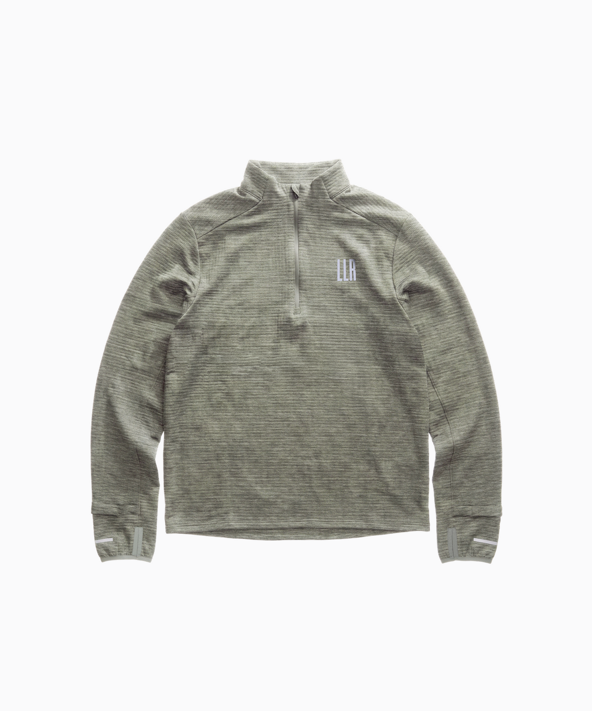 라임라잇 어패럴(LIMELIGHT APPAREL) 애슬릿 하프 집업 러닝 롱슬리브 (세이지/그레이)