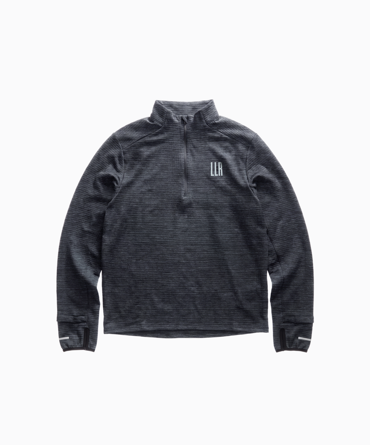 라임라잇 어패럴(LIMELIGHT APPAREL) 애슬릿 하프 집업 러닝 롱슬리브 (차콜/그레이)
