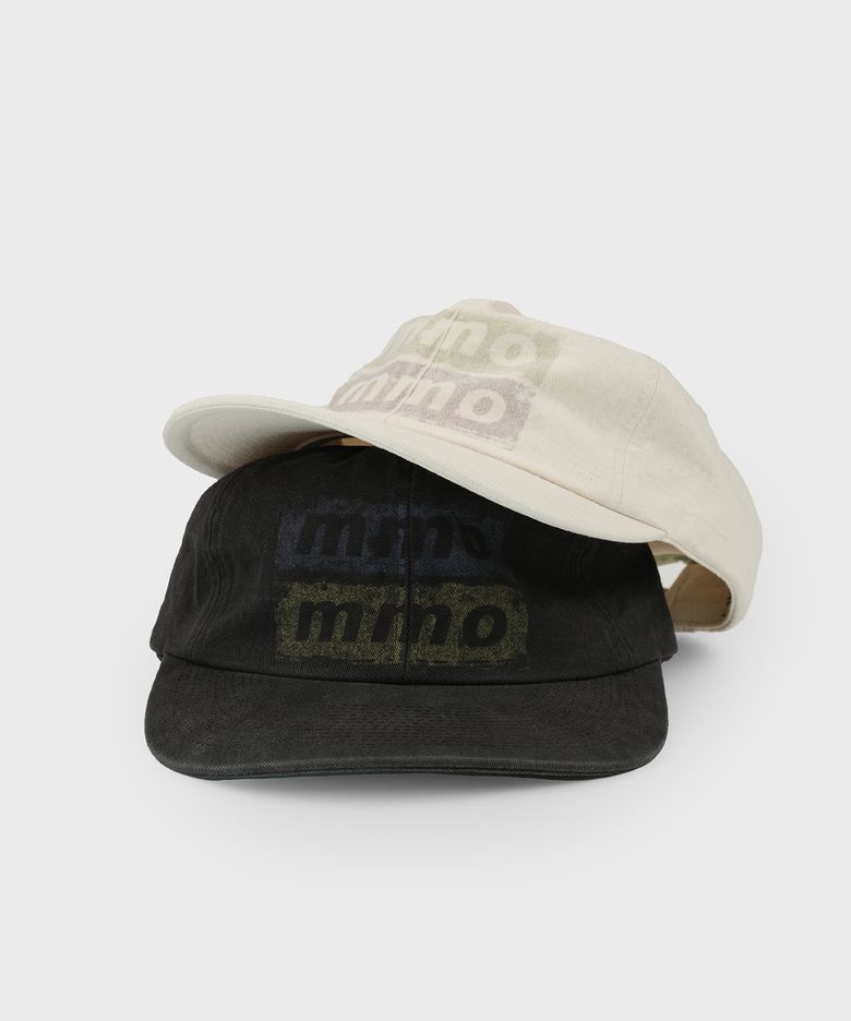 mmo faded logo washed cap (2colors)